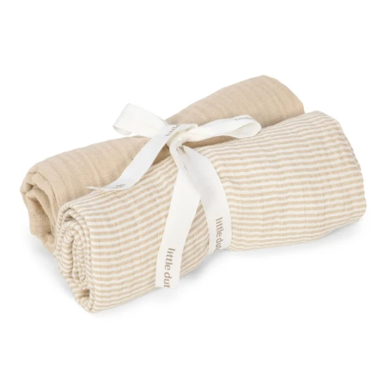 Little Dutch Mullwindeln 70x70cm Pure Soft Beige