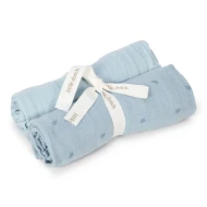 Mullwindeln 70x70cm Pure Denim Blue