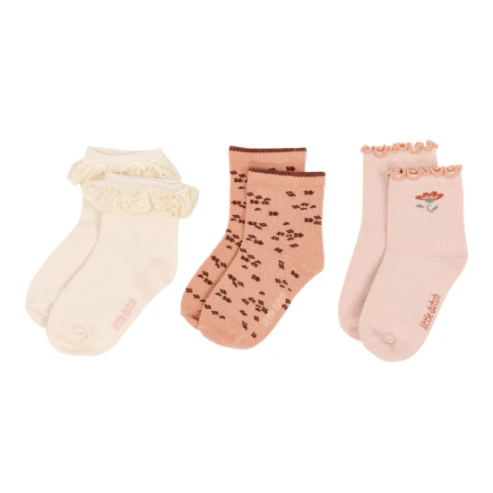 Little Dutch 3 Mädchensocken Multicolor