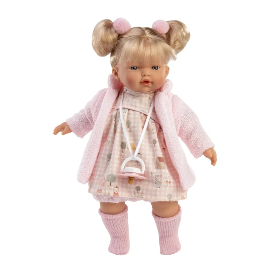 Llorens Puppe mit Geräuschen und weichem Körper Roberta 33 cm