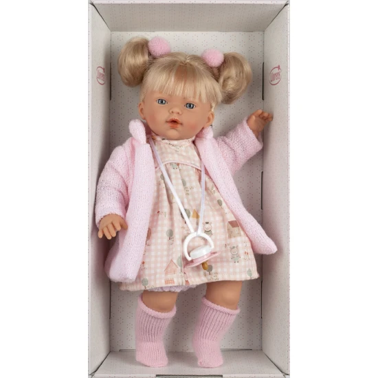 Llorens Puppe mit Geräuschen und weichem Körper Roberta 33 cm