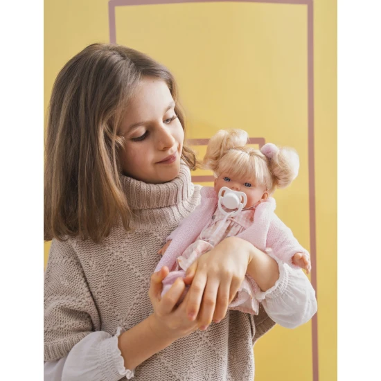 Llorens Puppe mit Geräuschen und weichem Körper Roberta 33 cm