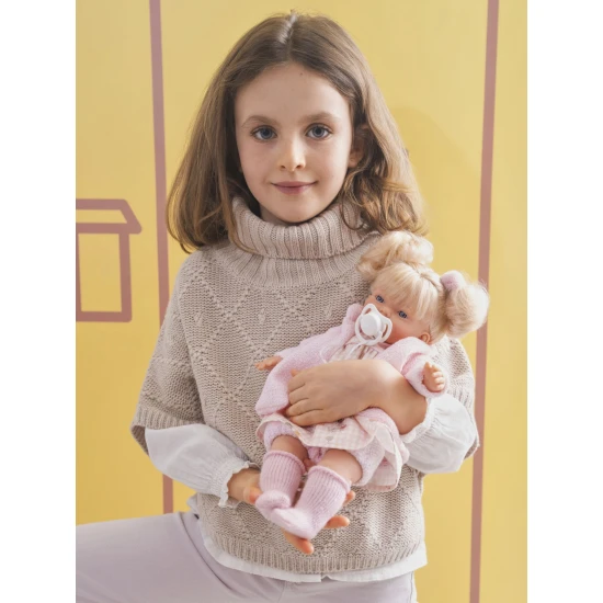 Llorens Puppe mit Geräuschen und weichem Körper Roberta 33 cm