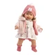 Llorens Puppe mit Geräuschen und weichem Körper Carla im Blumenkleid 42 cm