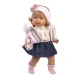 Llorens Puppe mit Geräuschen und weichem Körper Carla im Jeansrock-Outfit 42 cm
