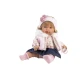 Llorens Puppe mit Geräuschen und weichem Körper Carla im Jeansrock-Outfit 42 cm