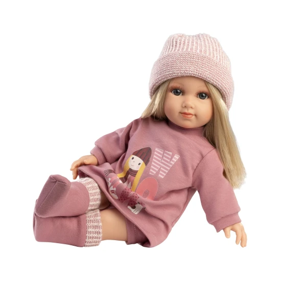 Llorens Puppe mit weichem Körper Elena im Kleid mit Mädchen-Print 35 cm Llorens Puppe mit weichem Körper Elena im Kleid mit Mädchen-Print 35 cm