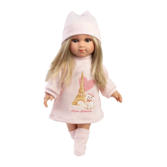 Llorens Puppe mit weichem Körper Elena im Kleid Mon Amour 35 cm