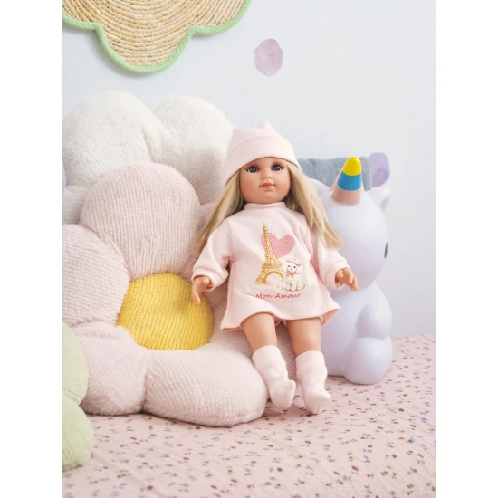 Llorens Puppe mit weichem Körper Elena im Kleid Mon Amour 35 cm