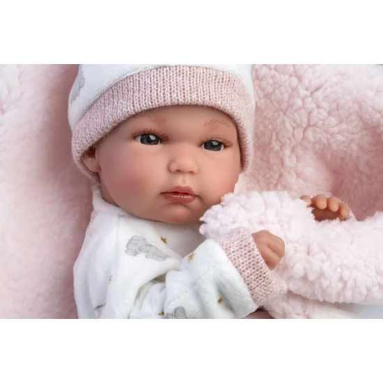 Llorens Babypuppe mit Vollvinylkörper Mädchen mit rosa Decke 35 cm Llorens Babypuppe mit Vollvinylkörper Mädchen mit rosa Decke 35 cm