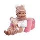 Llorens Babypuppe mit Vollvinylkörper Mädchen mit gestreifter Bommelmütze 35 cm Llorens Babypuppe mit Vollvinylkörper Mädchen mit gestreifter Bommelmütze 35 cm