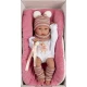 Llorens Babypuppe mit Vollvinylkörper Mädchen mit gestreifter Bommelmütze 35 cm Llorens Babypuppe mit Vollvinylkörper Mädchen mit gestreifter Bommelmütze 35 cm