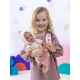 Llorens Babypuppe mit Geräuschen und weichem Körper im rosa Overall mit Kapuze 38 cm Llorens Babypuppe mit Geräuschen und weichem Körper im rosa Overall mit Kapuze 38 cm