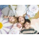 Llorens Babypuppe mit Geräuschen und weichem Körper im blauen Koala-Schlafsack 38 cm