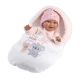 Llorens Babypuppe mit Geräuschen und weichem Körper im rosa Koala-Schlafsack 38 cm Llorens Babypuppe mit Geräuschen und weichem Körper im rosa Koala-Schlafsack 38 cm