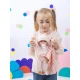Llorens Babypuppe mit Geräuschen und weichem Körper im rosa Overall mit Karodecke 38 cm