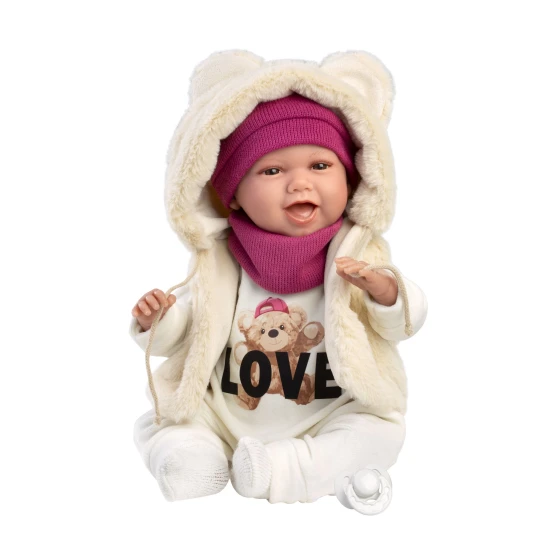 Llorens Babypuppe mit Geräuschen und weichem Körper 42 cm