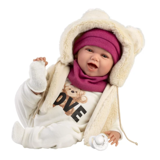 Llorens Babypuppe mit Geräuschen und weichem Körper 42 cm