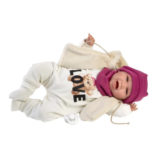 Llorens Babypuppe mit Geräuschen und weichem Körper 42 cm