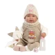 Llorens Babypuppe mit Geräuschen und weichem Körper mit Fuchsmotiv 44 cm