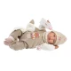 Llorens Babypuppe mit Geräuschen und weichem Körper mit Fuchsmotiv 44 cm