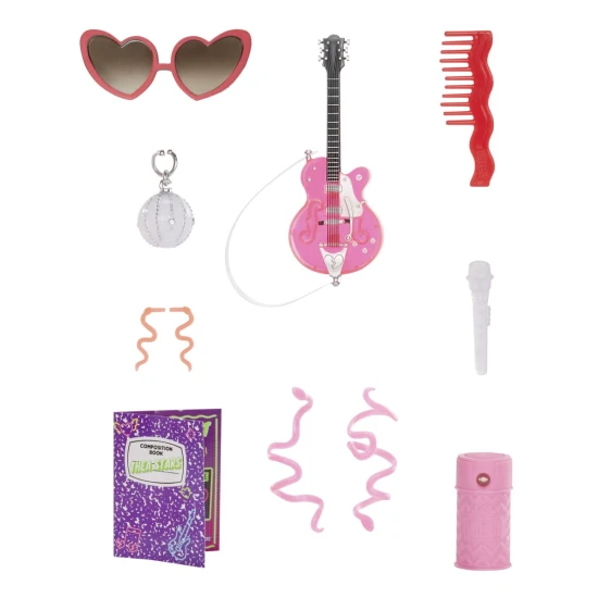 L.O.L. Surprise! Neon Pop Star Tweens – Thea Stars mit Gitarre, Mikrofon und UV Neon Accessoires