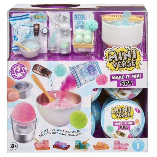 MGA’s Miniverse Make It Mini Spa – Mini-Kosmetikartikel, Badebomben, Peelings und Seifen mit realistischen Details