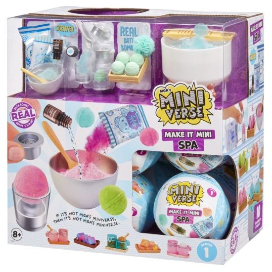 MGA’s Miniverse Make It Mini Spa – Mini-Kosmetikartikel, Badebomben, Peelings und Seifen mit realistischen Details