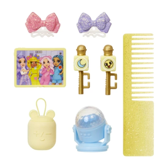 Junior Rainbow High Fashion Puppe im Pyjama mit beweglichen Gelenken und langem kämmbaren Haar – Pyjama Kollektion