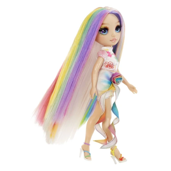 Rainbow High Amaya Puppe mit langen bunten Haaren und Haarkreiden