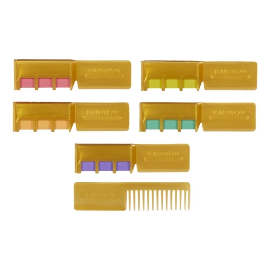 Rainbow High Amaya Puppe mit langen bunten Haaren und Haarkreiden