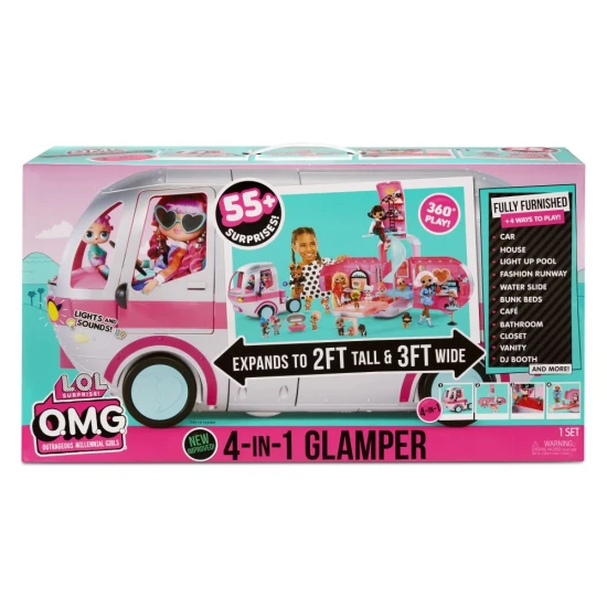 L.O.L. Surprise! OMG Wohnwagen 4-in-1 silber L.O.L. Surprise! OMG Wohnwagen 4-in-1 silber MGA 26576730