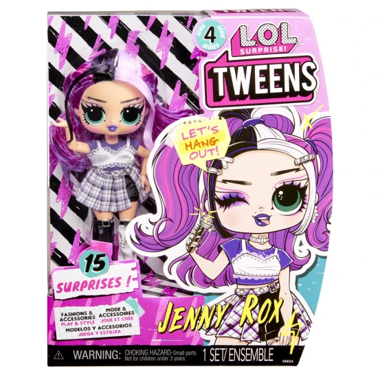 L.O.L. Surprise Tweens Jenny Rox Puppe aus Serie 4 mit 15 Accessoires, Höhe 16,5 cm