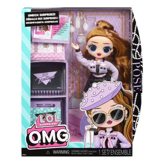L.O.L. Surprise OMG grosse schwester Pose puppe mit accessoires und haarburste, 25 cm hoch