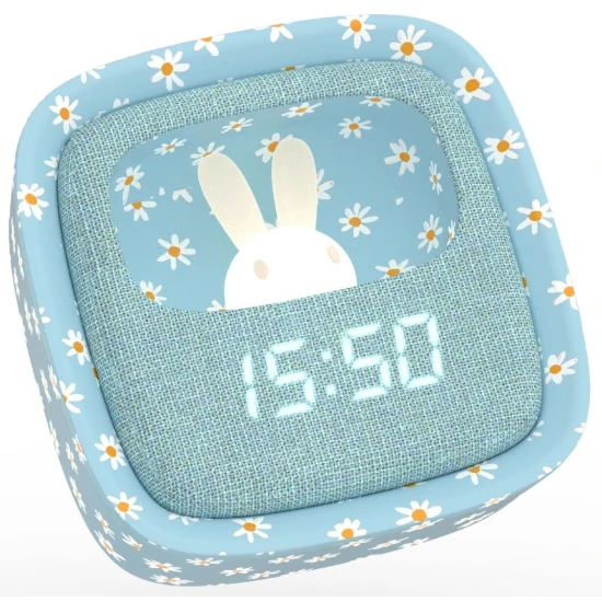 Wecker mit Nachtlicht MOB Billy Clock Blue Flower Wecker mit Nachtlicht MOB Billy Clock Blue Flower