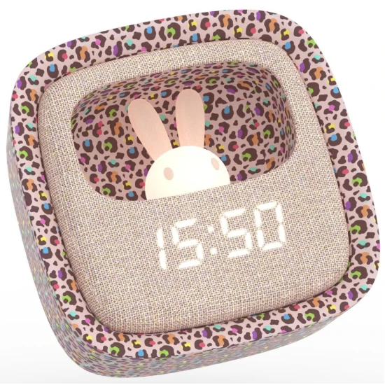 Wecker mit Nachtlicht MOB Billy Clock Rainbow Leopard