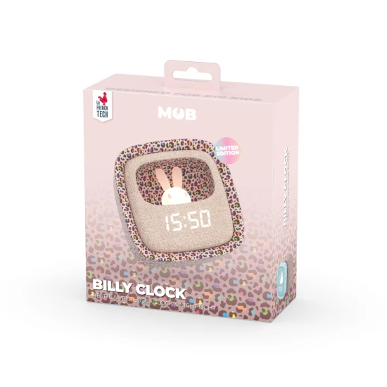 Wecker mit Nachtlicht MOB Billy Clock Rainbow Leopard