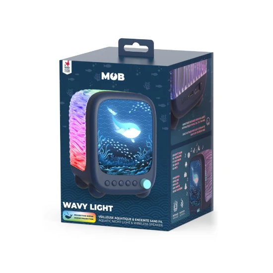 Nachtlicht und Lautsprecher MOB Wavy Light Abyss