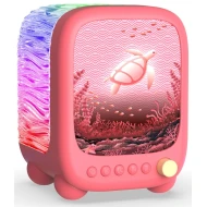 Nachtlicht und Lautsprecher Wavy Light Coral