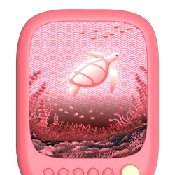 Nachtlicht und Lautsprecher Wavy Light Coral