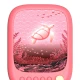 Nachtlicht und Lautsprecher MOB Wavy Light Coral