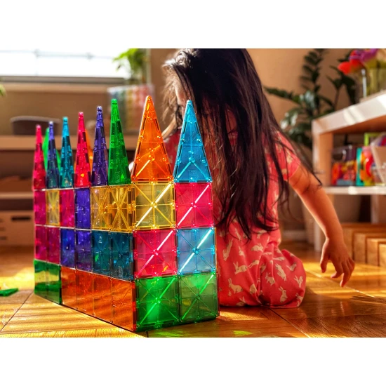 Original 100-teiliger Magnetbausatz MAGNA-TILES