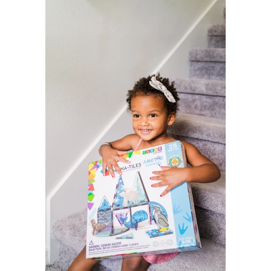 Mit dem Magnetbausatz kannst du deine eigene arktische Landschaft bauen