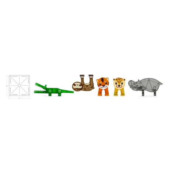 Der originale magnetische Bausatz MAGNA-TILES® Jungle.