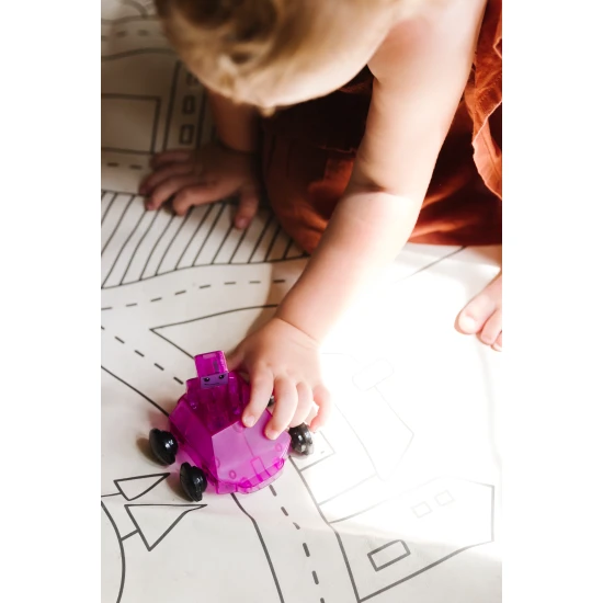 Machen Sie sich bereit für das Rennen mit dem magnetischen Bausatz „Dashers“.