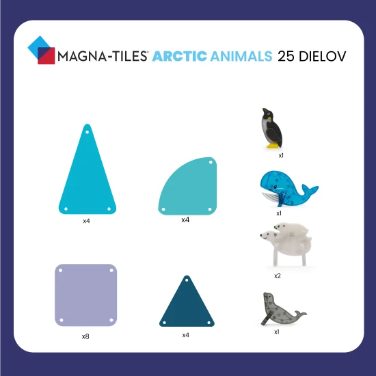Mit dem Magnetbausatz kannst du deine eigene arktische Landschaft bauen