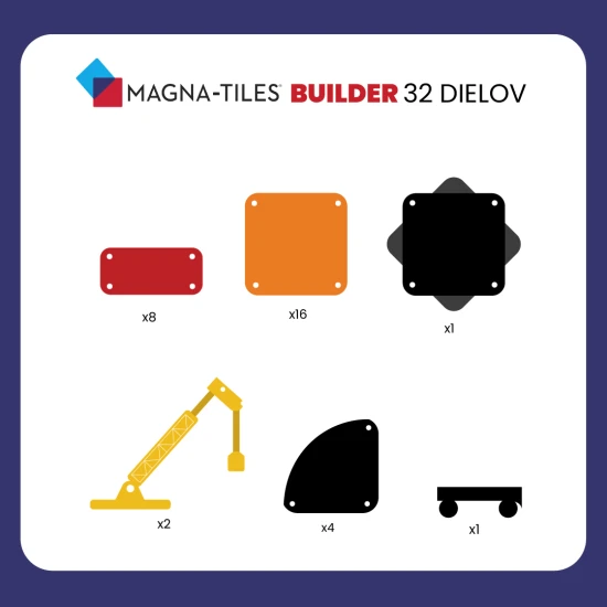 Erstellen Sie einzigartige Strukturen mit dem magnetischen Bausatz MAGNA-TILES