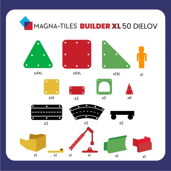 MAGNA-TILES Magnetbausatz für kleine Baumeister.