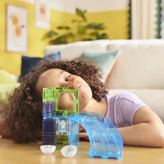 MAGNA-TILES® Hamsterball Magnetbausatz – 13 Teile inklusive Kugel und Hamsterfigur