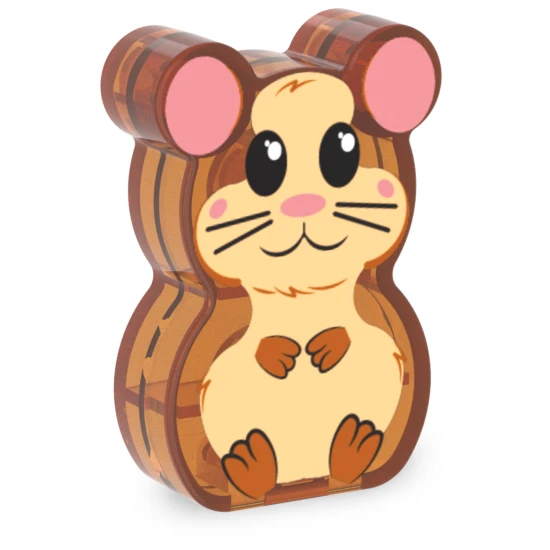 MAGNA-TILES® Hamsterball Magnetbausatz – 13 Teile inklusive Kugel und Hamsterfigur